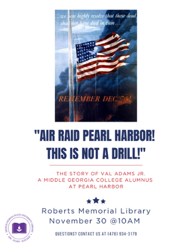 Pearl Harbor event flyer.